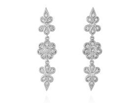 Ohrringe ROSA  in silber