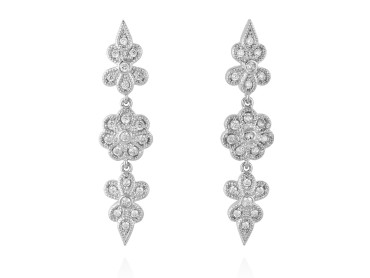 Earrings ROSA  in silver