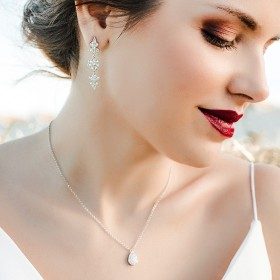 Earrings ROSA  in silver