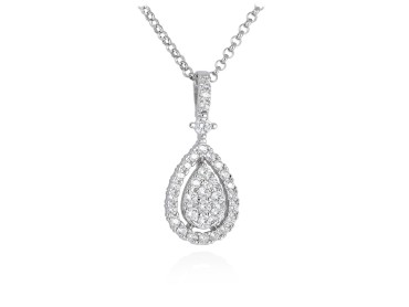 Gargantilla de novia LAGRIMA en plata