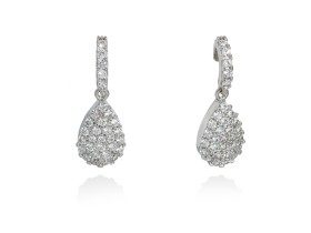 Pendientes de plata lágrima