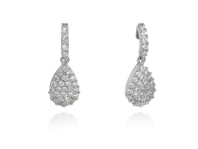 Pendientes de plata lágrima