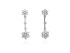 Earrings ROSE White in silver