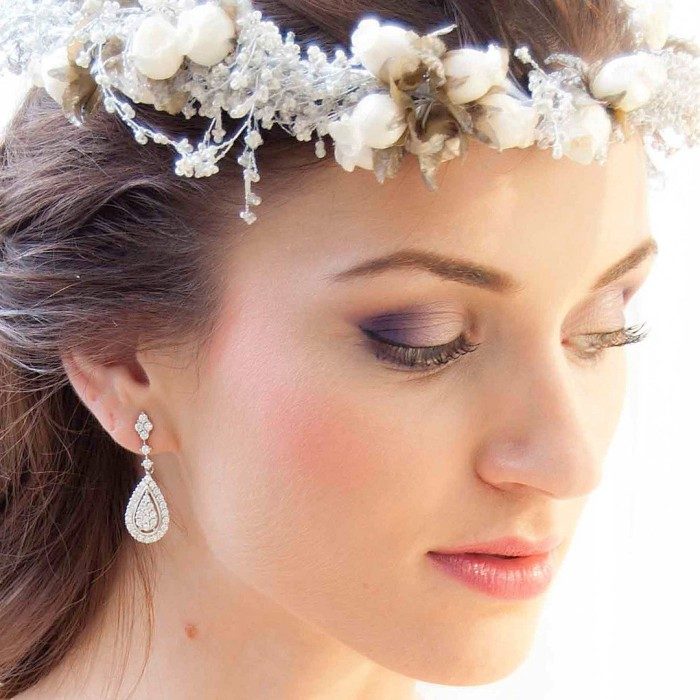 Pendientes de plata lágrima