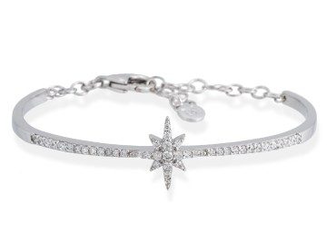 Pulsera ESTRELLA para novias en plata