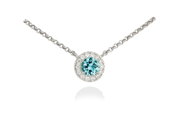 Halskette MAUI Weiß in silber