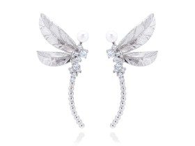 Earrings LIBELULA in silver