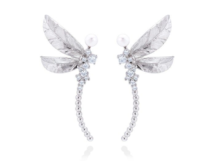 Earrings LIBELULA in silver