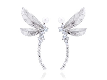 Earrings LIBELULA in silver