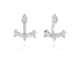 Pendientes de plata ear jacket