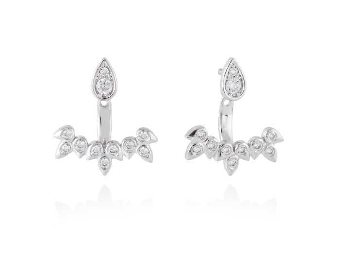 Pendientes de plata ear jacket