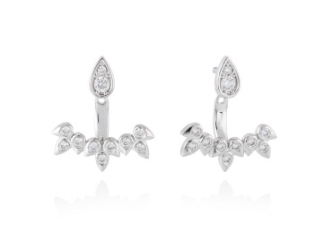 Pendientes de plata ear jacket