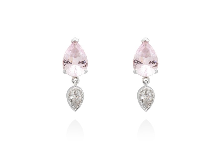 Earrings IRIA pink in silver