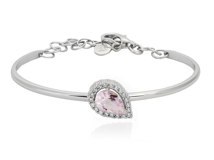 Pulsera de novia ROSA en plata