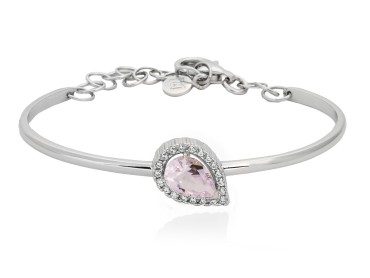 Pulsera de novia ROSA en plata