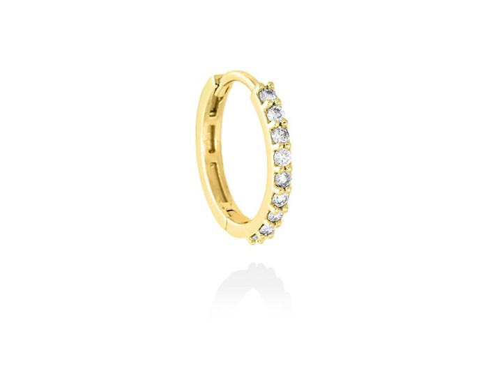 Piercing de Oro 18Kt aro grande con diamantes