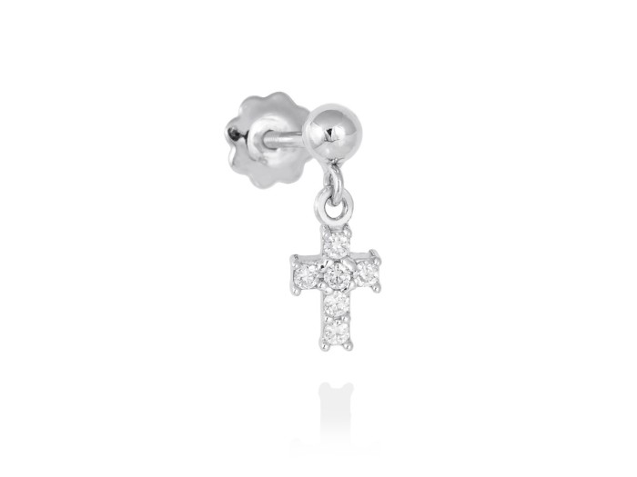 Piercing CRUZ in 18kt Gelbgold und Diamanten
