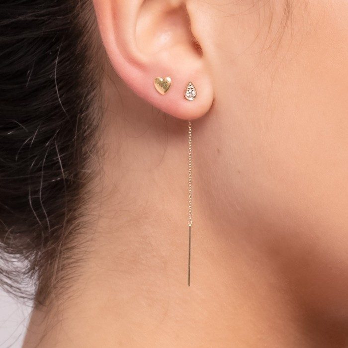 Piercing CORAZÓN in 18Kt yellow Gold