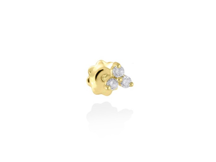 Piercing de Oro 18Kt y diamantes