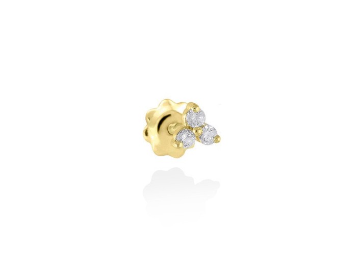Piercing TRIO in 18Kt yellow Gold and diamonds