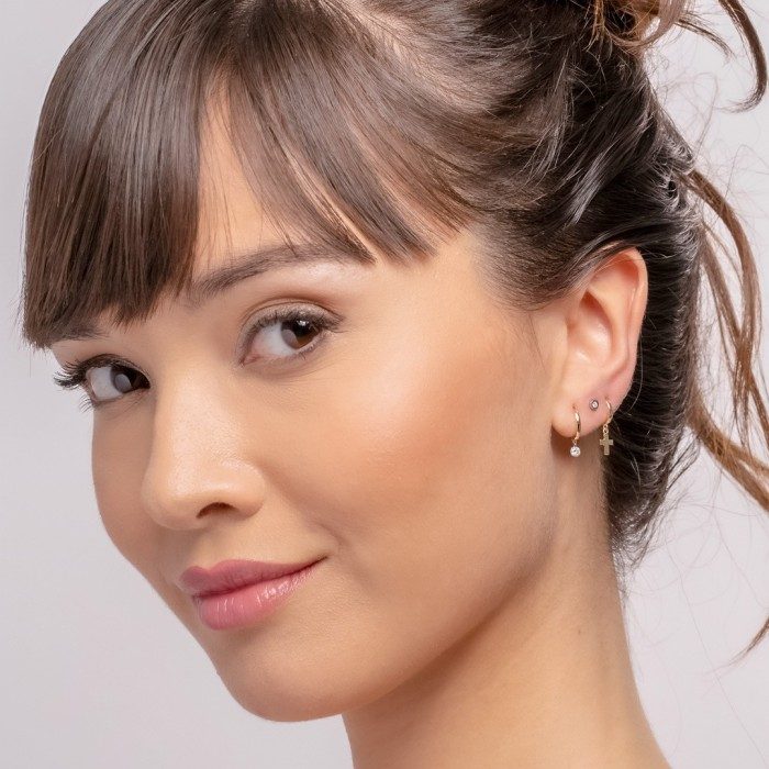 Piercing CHATON MINI in 18kt Gelbgold und Diamant