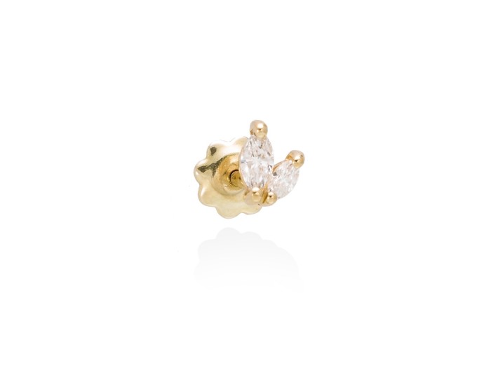 Piercing   in 18kt Gelbgold und Diamanten