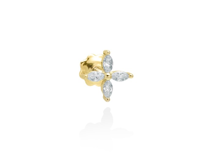 Piercing   in 18kt yellow Gold and diamonds