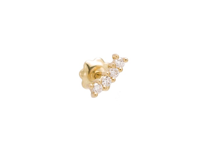 Piercing   in 18kt yellow Gold and diamonds