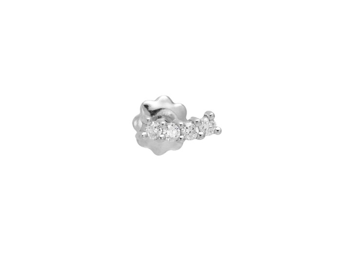 Piercing de Oro 18Kt trepador con diamantes