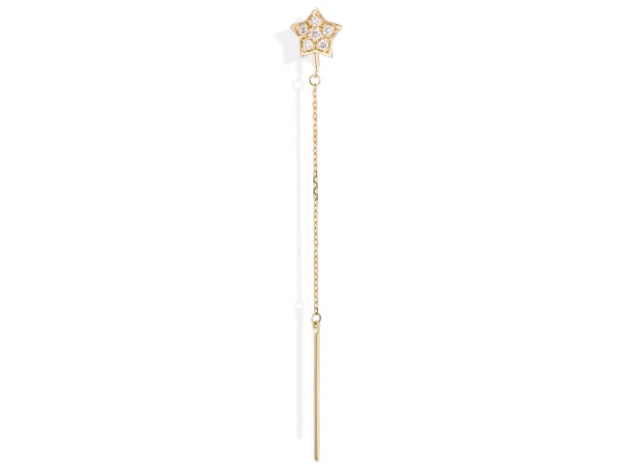 Piercing ESTRELLA CADENA in 18kt Gelbgold und Diamanten