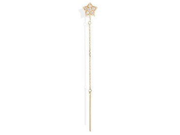 Piercing ESTRELLA CADENA in 18Kt yellow Gold and diamonds