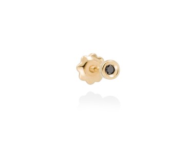 Piercing CHATON MINI in 18kt Gelbgold und schwarzer Diamant