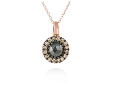 Pendant in 18kt. Gold and diamonds