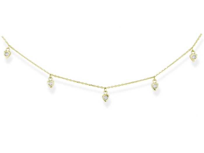 Necklace in 18kt. Gold and diamonds
