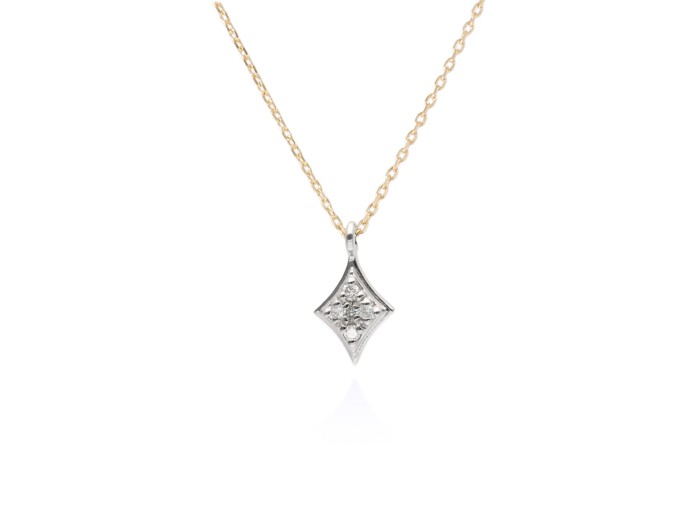 Gargantilla de Oro 18Kt y diamantes rombo