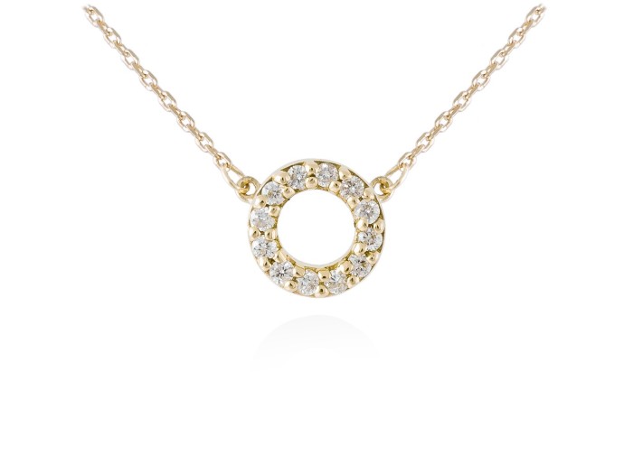 Necklace in 18kt. Gold and diamonds