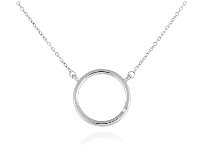 Gargantilla de Oro 18Kt con diamante