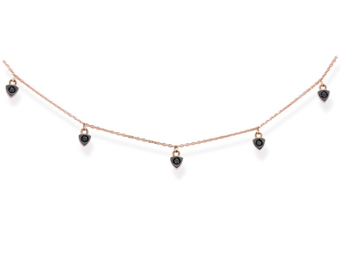 Necklace in 18kt. Gold and diamonds