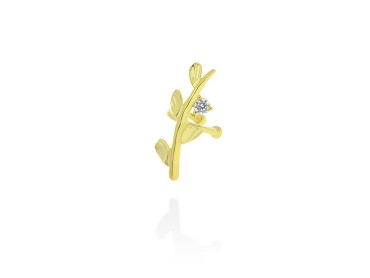 Earcuff Guipur mini  in golden silver