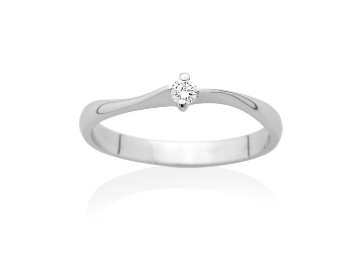  Ring in 18kt Weißgold und Diamanten