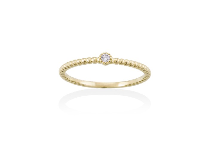 Ring in 18kt. Gold and diamonds