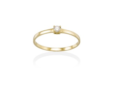 Ring in 18kt. Gold und Diamanten