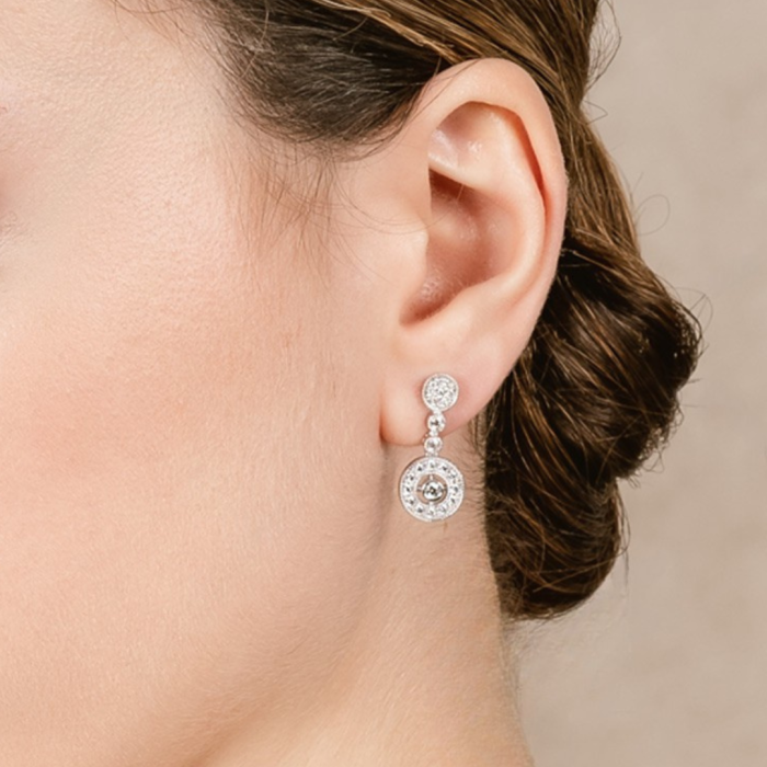 Pendientes de plata orla vintage