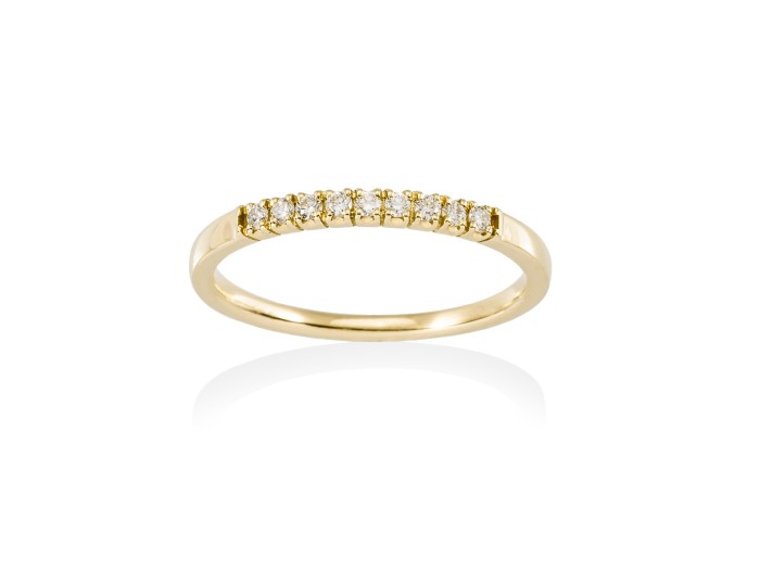 Anillo  en Oro 18Kt. y diamantes