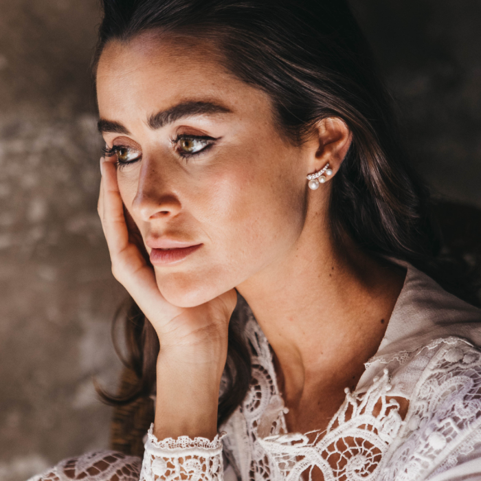 Earrings Miranda  in silver