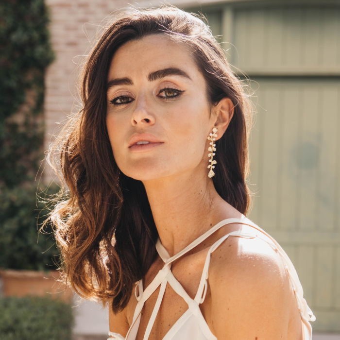 Earrings Guipur maxi  in golden silver