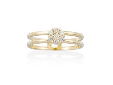 Ring in 18kt. Gold and diamonds