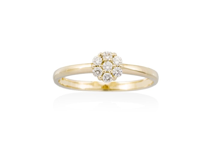 Ring in 18kt. Gold and diamonds
