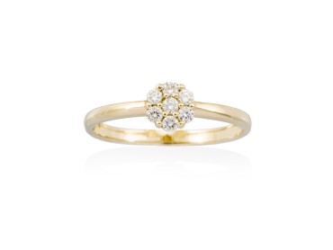 Ring in 18kt. Gold und Diamanten