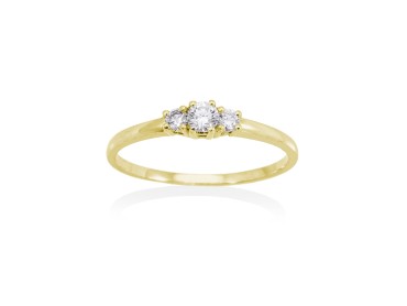 Ring in 18kt. Gold und Diamanten